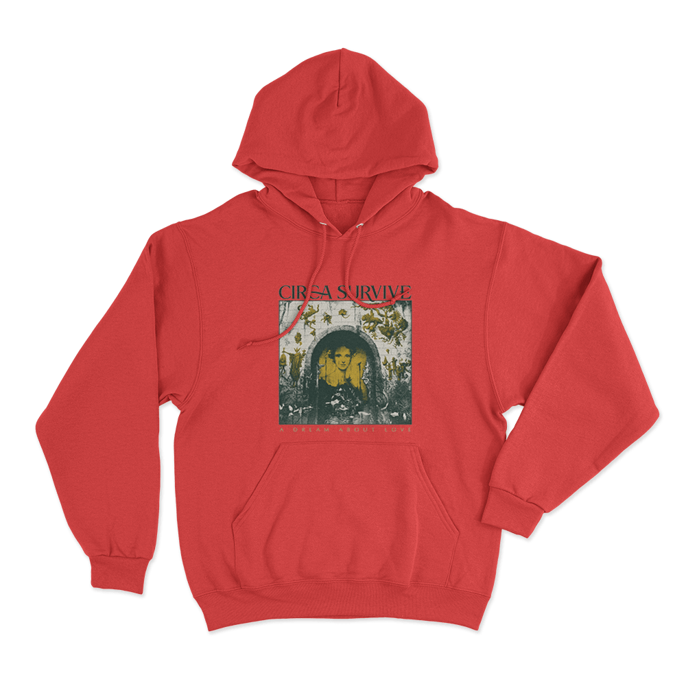 Boxed Cover Unisex Hoodie Red Boxed Cover Unisex Hoodie Red