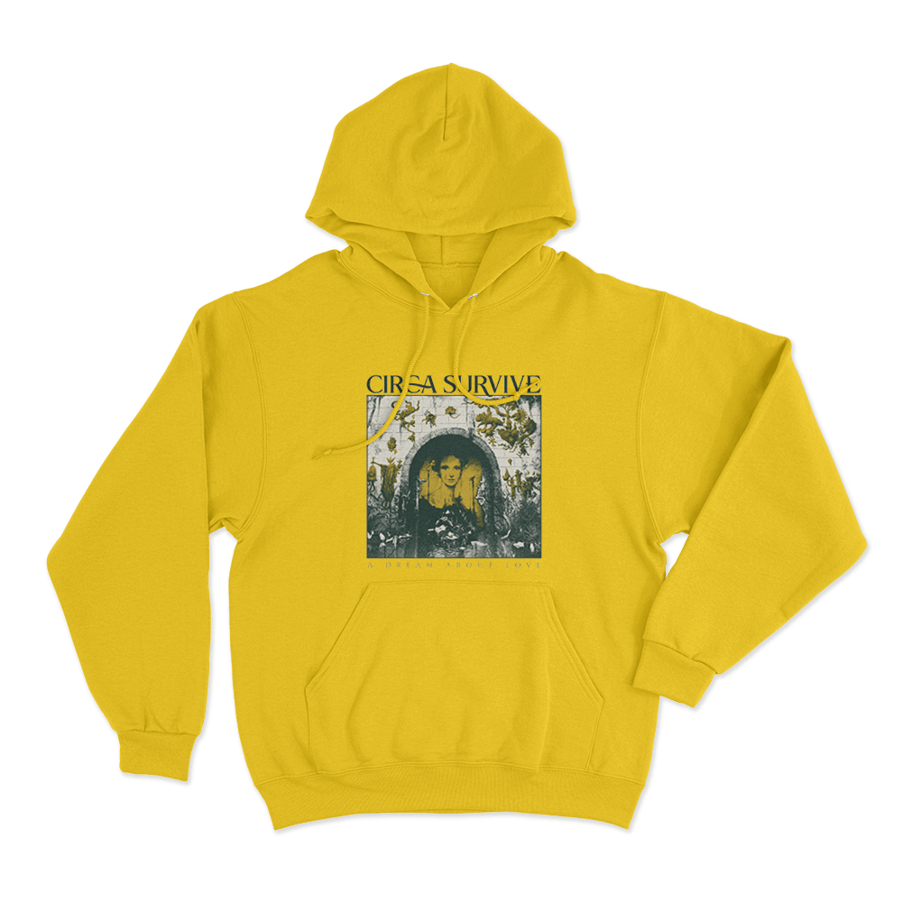 Boxed Cover Unisex Hoodie Yellow Boxed Cover Unisex Hoodie Yellow