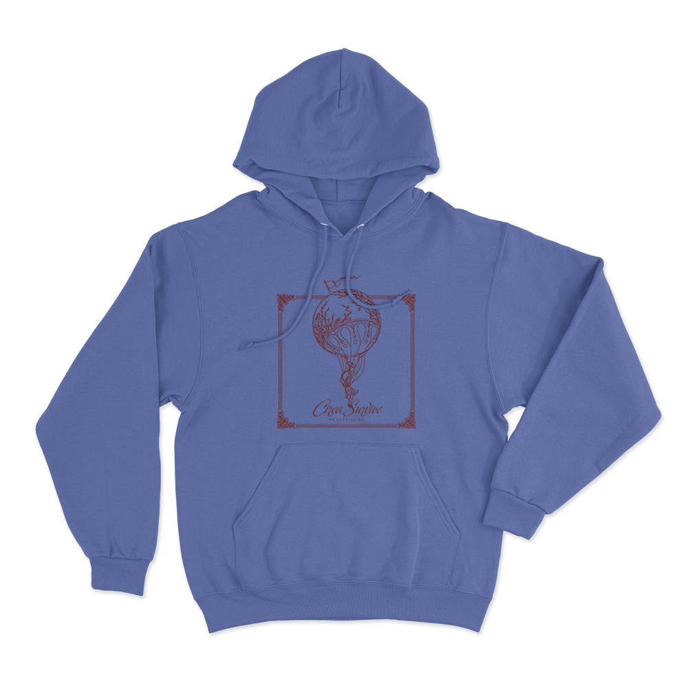 On Letting Go Unisex Hoodie Blue On Letting Go Unisex Hoodie Blue