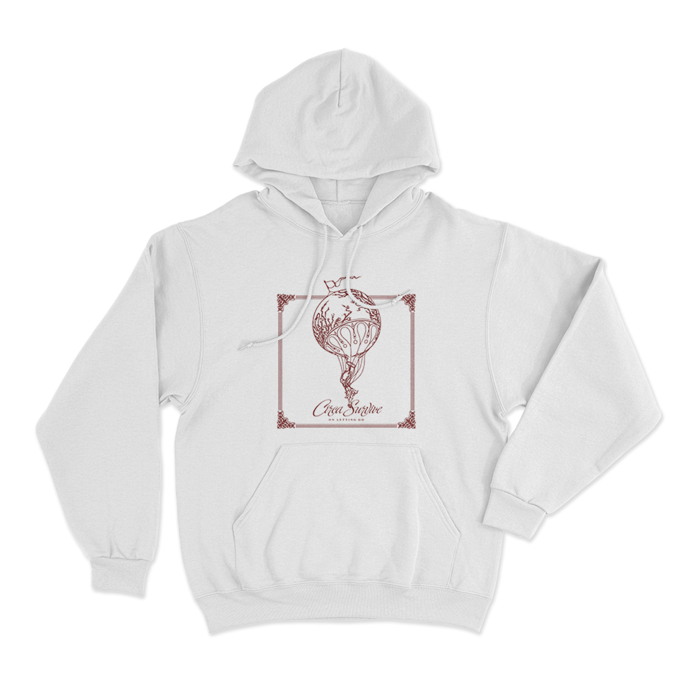 On Letting Go Unisex Hoodie White On Letting Go Unisex Hoodie White